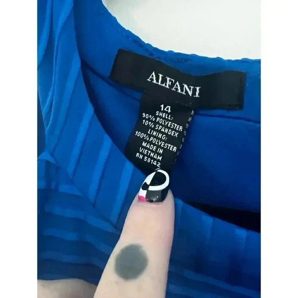 Alfani sleeveless blue dress size 14 - Picture 2 of 4